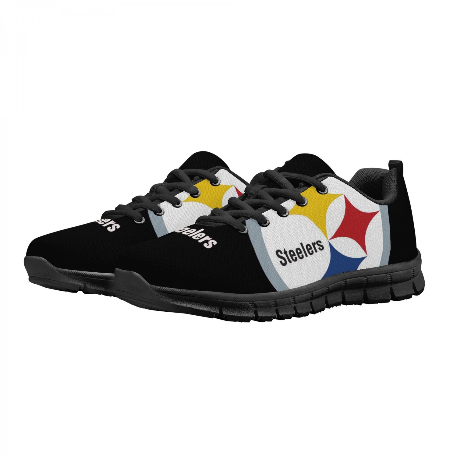 Pittsburgh Steelers Women Shoes sneakers Fan Unofficial Running Shoes, sneakers Black or White Sole