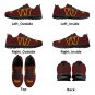 Washington Commanders Men Shoes sneakers Fan Unofficial Running Shoes, sneakers black Sole