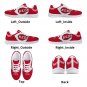 Cincinnati Reds Men Shoes sneakers Fan Unofficial Running Shoes, sneakers white Sole