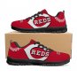 Cincinnati Reds Women Shoes sneakers Fan Running Shoes, sneakers Black or White Sole