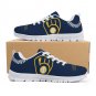 Milwaukee Brewers Men Shoes sneakers Fan Unofficial Running Shoes, sneakers white Sole