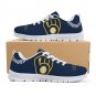 Milwaukee Brewers Kids Shoes sneakers Fan Unofficial Running Shoes, sneakers Black or White Sole
