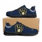 Milwaukee Brewers Kids Shoes sneakers Fan Unofficial Running Shoes, sneakers Black or White Sole