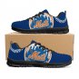 New York Mets Kids Shoes sneakers Fan Unofficial Running Shoes, sneakers Black or White Sole