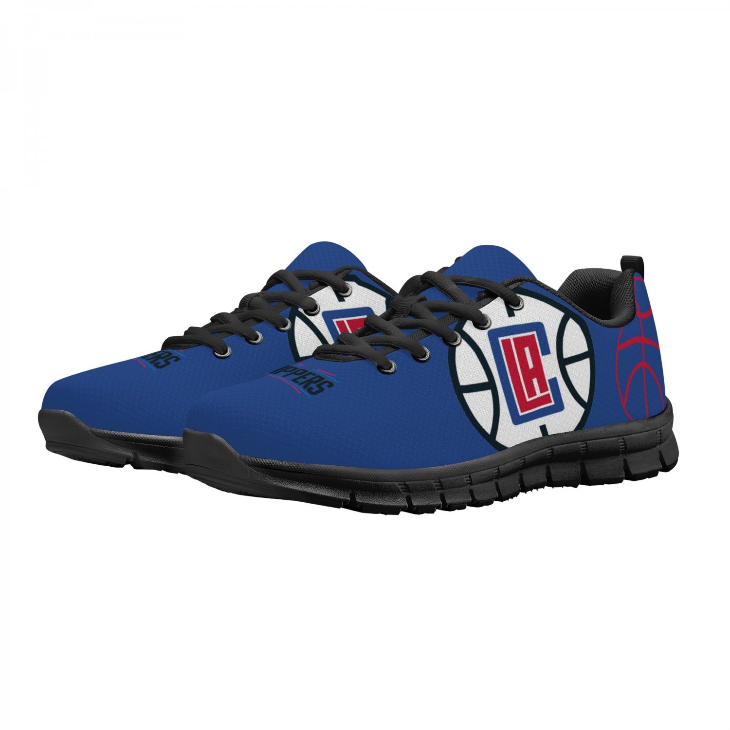 Los Angeles Clippers Kids Shoes sneakers Fan Unofficial Running Shoes, sneakers Black or White Sole