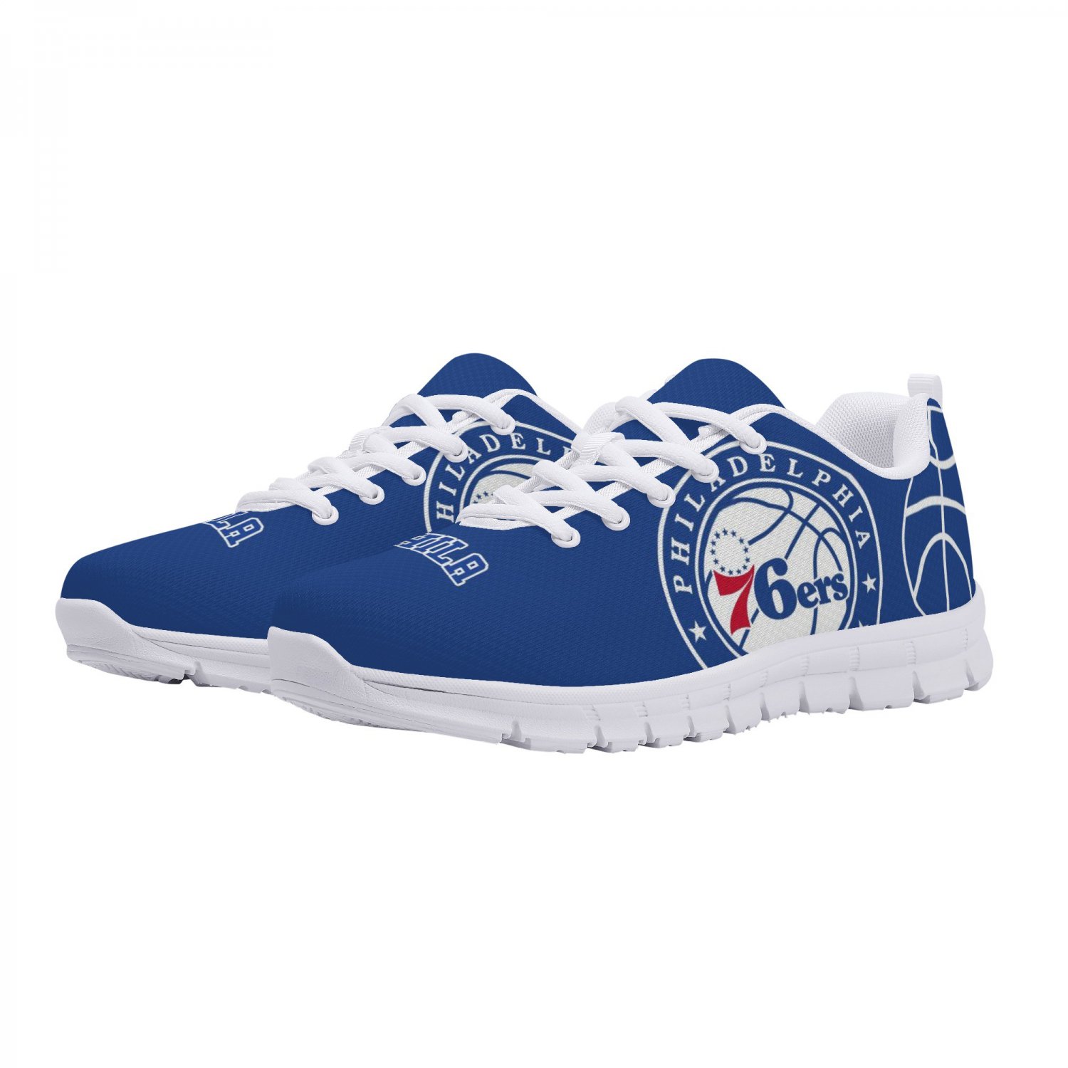 Philadelphia 76ers Men Shoes sneakers Fan Unofficial Running Shoes, sneakers white Sole