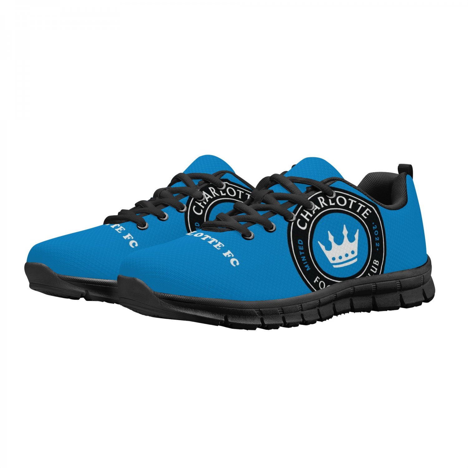 Charlotte FC Women Shoes sneakers Fan Running Shoes, sneakers Black or White Sole