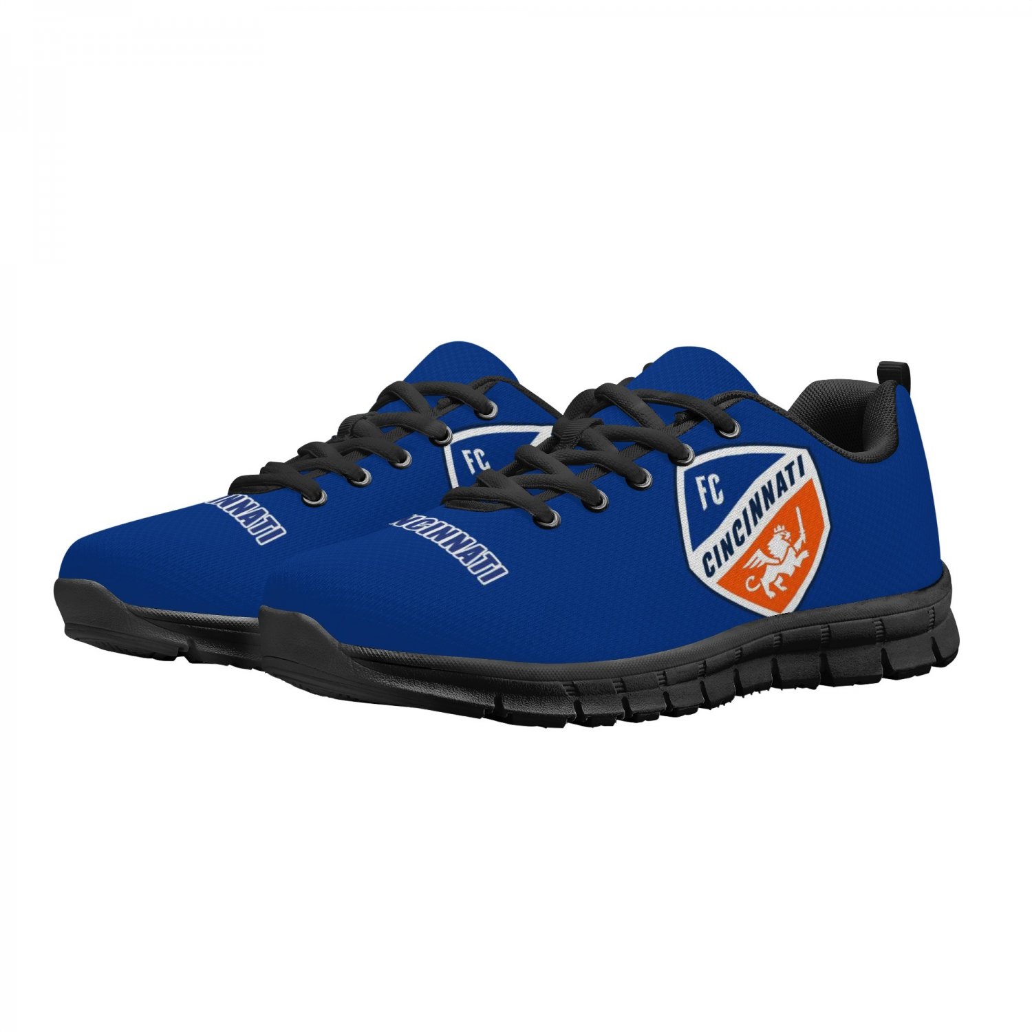 FC Cincinnati Kids Shoes sneakers Unofficial Running Shoes, sneakers Black or White Sole