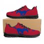 SMU Mustangs Women Shoes sneakers Fan Running Shoes, sneakers Black or White Sole