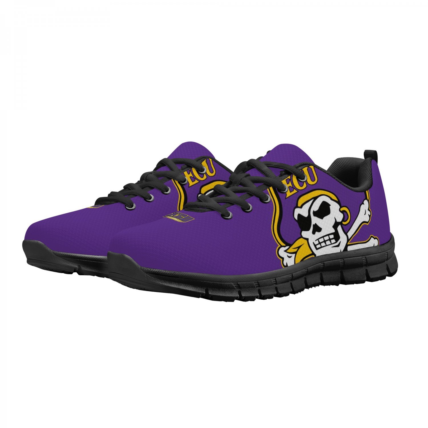East Carolina Pirates Men Shoes sneakers Fan Unofficial Running Shoes, sneakers black Sole