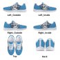 North Carolina Tar Heels Men Shoes sneakers Fan Unofficial Running Shoes, sneakers white Sole