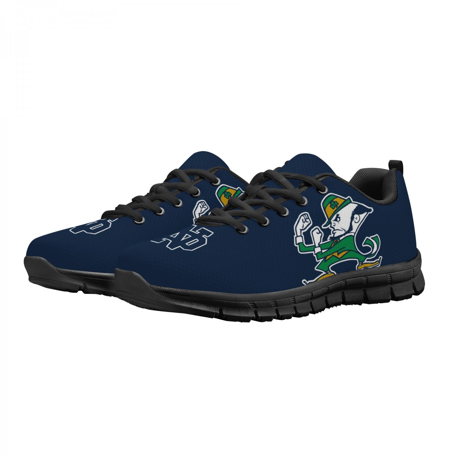 Notre Dame Fighting Irish Men Shoes sneakers Fan Unofficial Running Shoes, sneakers black Sole