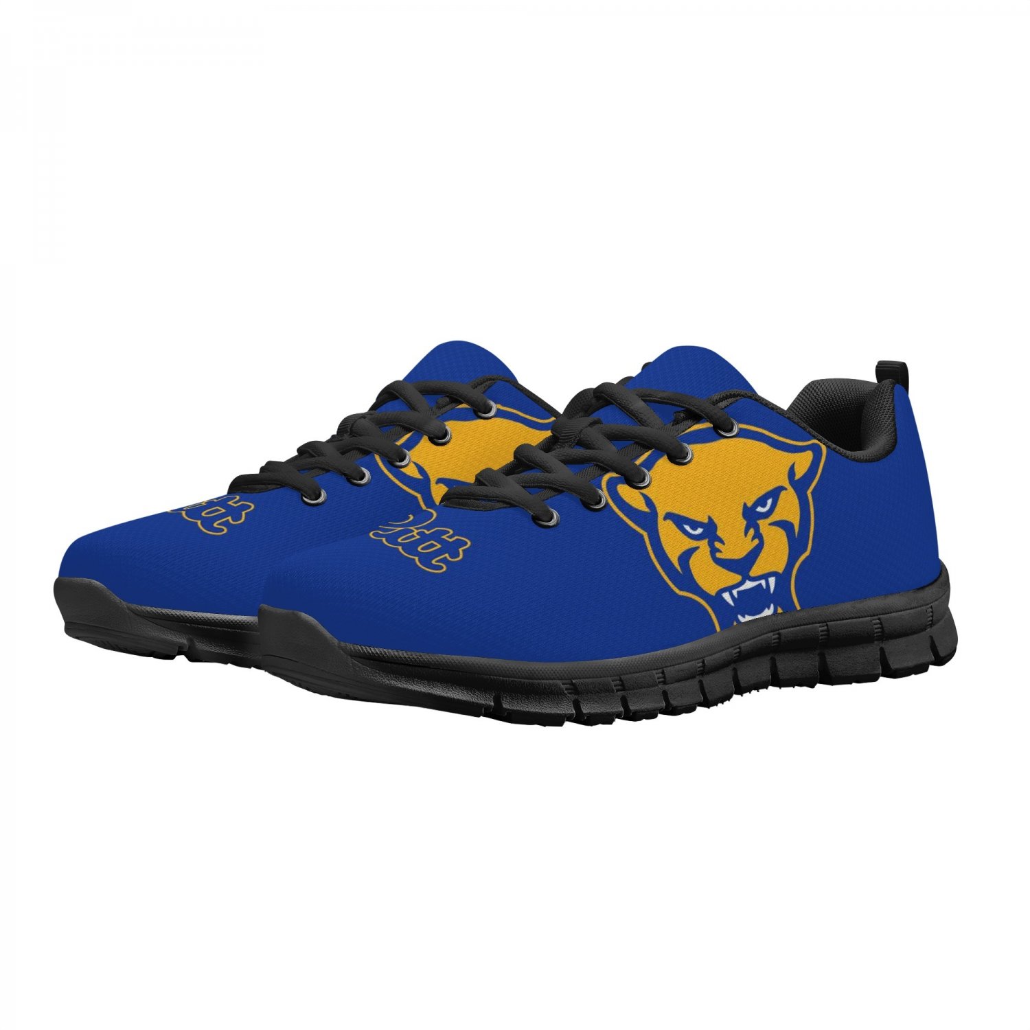 Pittsburgh Panthers Women Shoes sneakers Fan Running Shoes, sneakers Black or White Sole