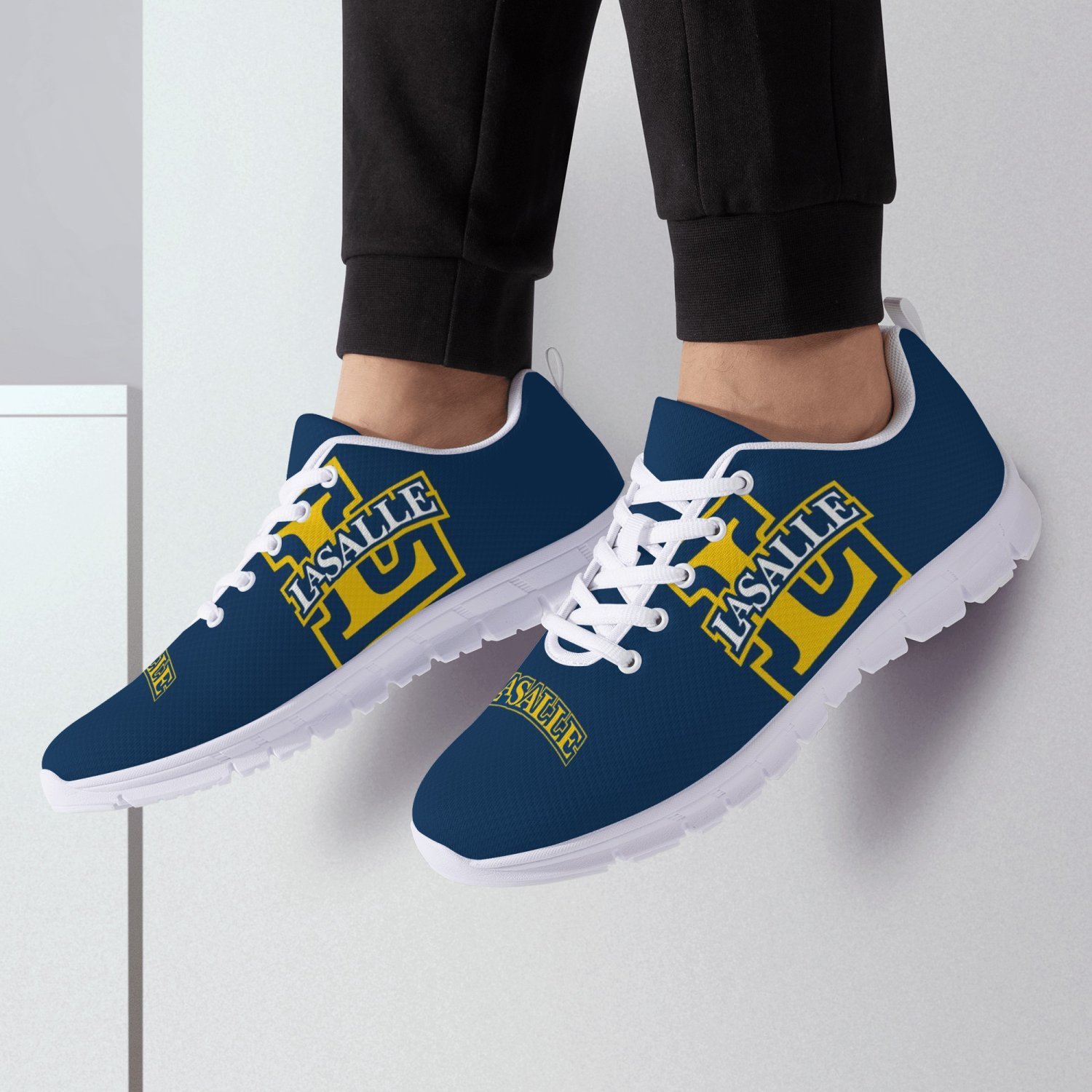 La Salle Explorers Kids Shoes sneakers Unofficial Running Shoes, sneakers Black or White Sole