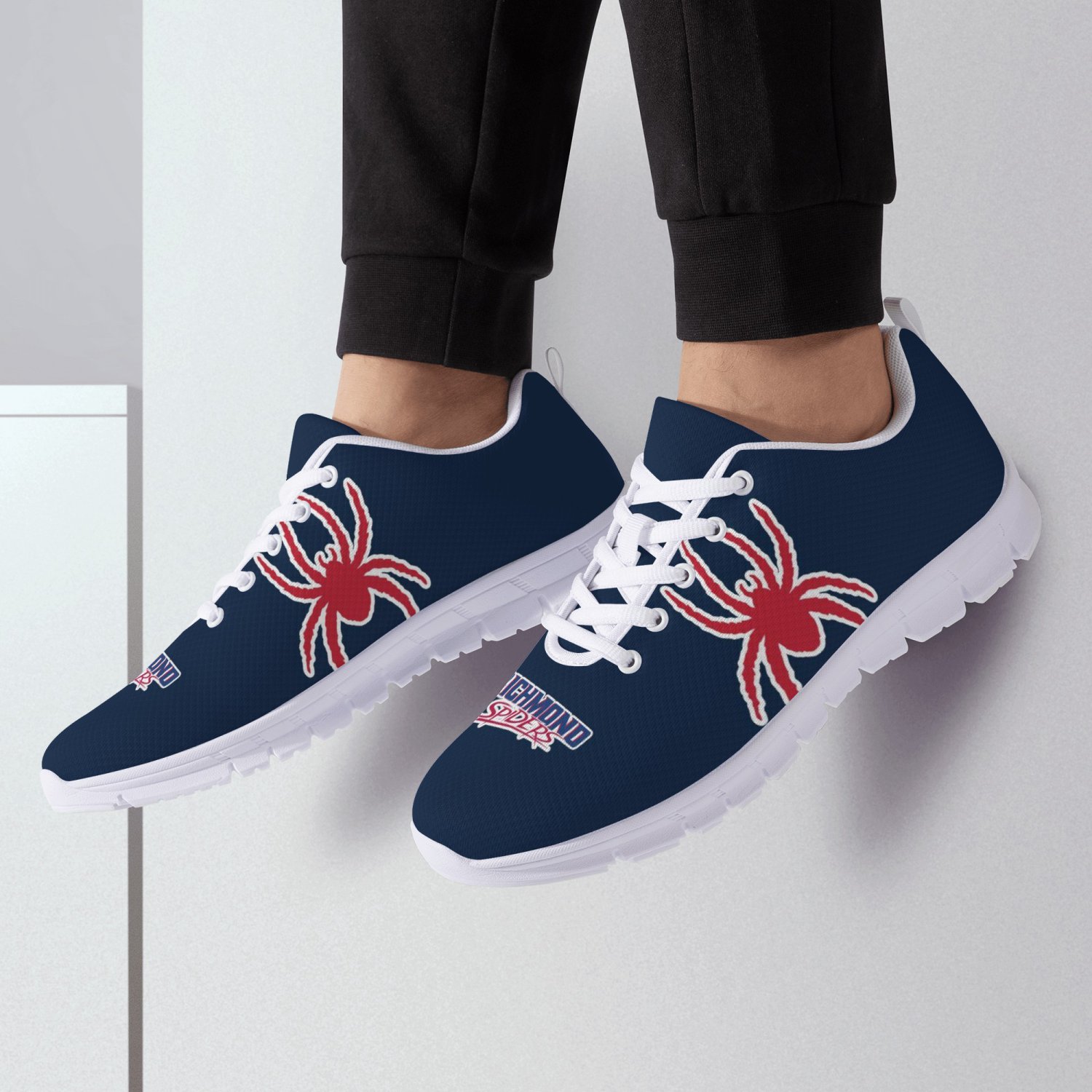 Richmond Spiders Women Shoes sneakers Fan Running Shoes, sneakers Black or White Sole