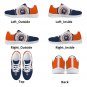 Illinois Fighting Illini Kids Shoes sneakers Unofficial Running Shoes, sneakers Black or White
