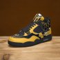 Kobe Bryant High-Top Men Sneakers, Handcrafted Sports Fan Shoes, Stylish Footwear, AJ4 Style