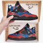 Buffalo Bills Women High-Top Sneakers, Handcrafted Fan Shoes, Stylish Footwear, AJ4 Style
