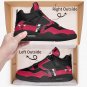 Chicago Bulls Women High-Top Sneakers, Handcrafted Fan Shoes, Stylish Footwear, AJ4 Style