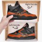 Baltimore Orioles High-Top Men Sneakers, Handcrafted Sports Fan Shoes, Stylish Footwear, AJ4 Style