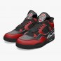 Ohio State Buckeyes High-Top Men Sneakers, Handcrafted Sports Fan Shoes, Stylish Footwear, AJ4 Style