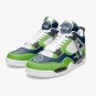 Seattle Seahawks High-Top Men Sneakers, Handcrafted Sports Fan Shoes, Stylish Footwear, AJ4 Style