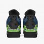 Seattle Seahawks High-Top Men Sneakers, Handcrafted Sports Fan Shoes, Stylish Footwear, AJ4 Style