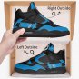 Carolina Panthers High-Top Men Sneakers, Handcrafted Sports Fan Shoes, Stylish Footwear, AJ4 Style