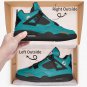 Miami Dolphins High-Top Men Sneakers, Handcrafted Fan Shoes, Stylish Footwear, AJ4 Style
