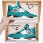Miami Dolphins Women High-Top Sneakers, Handcrafted Fan Shoes, Stylish Footwear, AJ4 Style