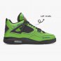 Seattle Seahawks High-Top Men Sneakers, Handcrafted Sports Fan Shoes, Stylish Footwear, AJ4 Style