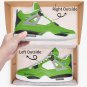 Seattle Seahawks High-Top Men Sneakers, Handcrafted Sports Fan Shoes, Stylish Footwear, AJ4 Style