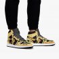 Anime-Inspired Bijuu Mode Men High-Top Sneakers, Custom Art Footwear Naruto Nine-Tails Chakra Mode