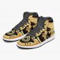Anime-Inspired Bijuu Mode Men High-Top Sneakers, Custom Art Footwear Naruto Nine-Tails Chakra Mode