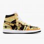 Anime-Inspired Bijuu Mode Men High-Top Sneakers, Custom Art Footwear Naruto Nine-Tails Chakra Mode