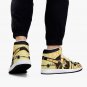 Anime-Inspired Bijuu Mode Women High-Top Sneakers, Custom Fan Footwear Naruto Nine-Tails Chakra Mode