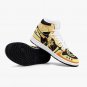 Anime-Inspired Bijuu Mode Men High-Top Sneakers, Custom Art Footwear Naruto Nine-Tails Chakra Mode
