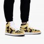Anime-Inspired Bijuu Mode Men High-Top Sneakers, Custom Art Footwear Naruto Nine-Tails Chakra Mode