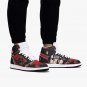 Itachi Ninja Manga Inspired Custom Men High-Top Shoes, Red and Black Akatsuki Sneakers Fan-Made