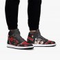 Itachi Ninja Manga Inspired Custom Men High-Top Shoes, Red and Black Akatsuki Sneakers Fan-Made