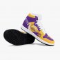 Kobe Bryant Lakers High-Top Men Sneakers, Handcrafted Sports Fan Shoes, Stylish Footwear, AJ4 Style