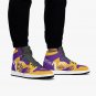 Kobe Bryant Lakers Women High-Top Sneakers, Handcrafted Fan Shoes, Stylish Footwear, AJ4 Style