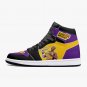 Kobe Bryant Lakers Women High-Top Sneakers, Handcrafted Fan Shoes, Stylish Footwear, AJ4 Style