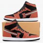 Illinois Fighting Illini High-Top Men Sneakers, Handcrafted Sports Fan Shoes, Stylish Footwear, AJ1