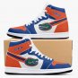 Florida Gators High-Top Men Sneakers, Handcrafted Sports Fan Shoes, Stylish Footwear, AJ1