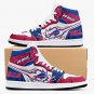 Buffalo Bills High-Top Men Sneakers, Handcrafted Fan Shoes, Stylish Footwear, AJ1 Style