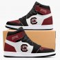 South Carolina Gamecocks High-Top Men Sneakers, Handcrafted Sports Fan Shoes, Stylish Footwear, AJ1