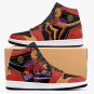 Evangelion Unit-02 Custom Women High-Tops, Anime Mecha Design Sneakers, Red EVA Pilot Kicks