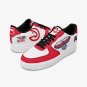 Atlanta Hawks Inspired Fan Men Sneakers, Red & White Basketball Shoes, NBA Hawks Supporter Kicks