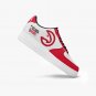Atlanta Hawks Inspired Fan Women Sneakers, Red & White Basketball Shoes, NBA Hawks Supporter Kicks